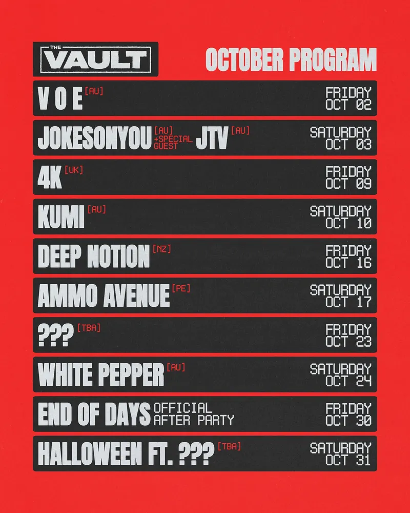 October program flyer post